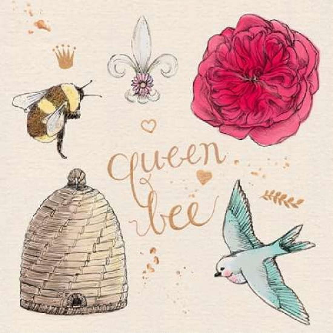 Queen Bee Canvas Art - Kerri Elliot (24 x 24)