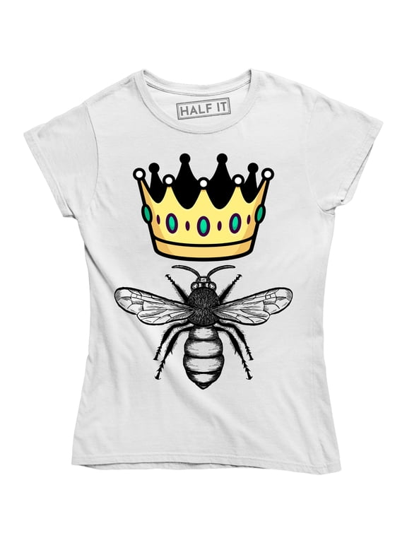 Queen Bee Funny Cute Cool Boss Lady Crown Alpha Top Women's T-Shirt