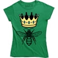 thumbnail image 1 of Queen Bee Funny Cute Cool Boss Lady Crown Alpha Top Women's T-Shirt, 1 of 4