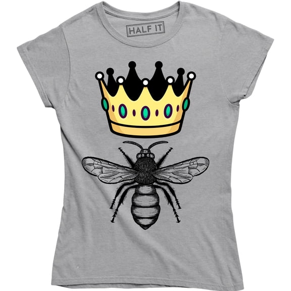 Queen Bee Funny Cute Cool Boss Lady Crown Alpha Top Women's T-Shirt