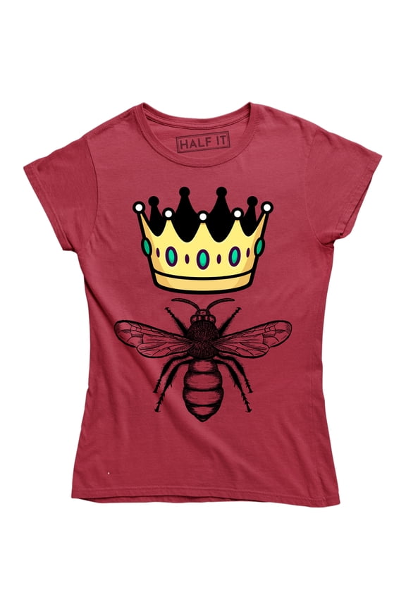 Queen Bee Funny Cute Cool Boss Lady Crown Alpha Top Women's T-Shirt