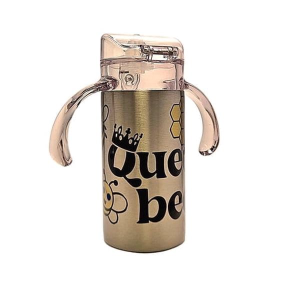 Coffee Quips 12 oz Little Queen BPA Free Dual Lid Stainless Steel Tumbler