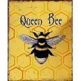 thumbnail image 1 of Queen Bee Honey Bee Bumble Bee Metal Tin Sign Men Women,Wall Decor for Bars,Restaurants,Cafes Pubs Tin Metal Bee 8x12 inch, 1 of 6