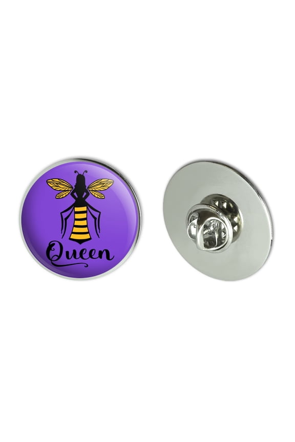 Queen Bee Metal 1.1" Tie Tack Hat Lapel Pin Pinback