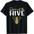 thumbnail image 1 of Queen Bee - Queen of the Hive T-ShirtMen and women, Black T-shirt, size: Extra large, 1 of 4