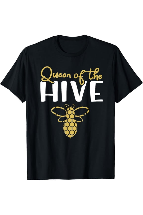 Queen Bee - Queen of the Hive T-ShirtMen and women, Black T-shirt, size: Extra large
