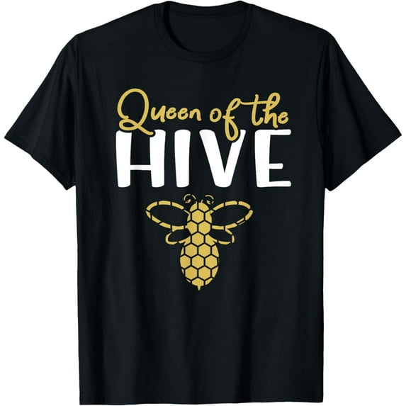Queen Bee - Queen of the Hive T-ShirtMen and women, Black T-shirt, size: Extra large