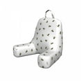 thumbnail image 1 of Queen Bee Reading Pillow Cover, Hand Drawn Flying Insects on a Plain Background, Unstuffed Printed Bed Rest Case from Soft Fabric, Small, Earth Yellow Grey, by Ambesonne, 1 of 4