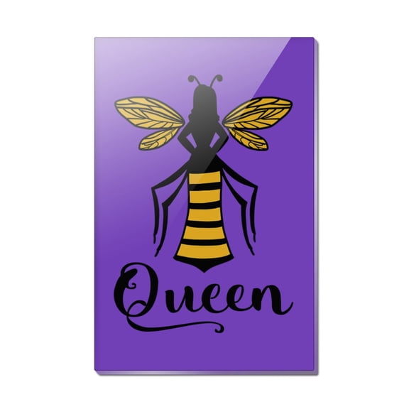 Queen Bee Rectangle Acrylic Fridge Refrigerator Magnet