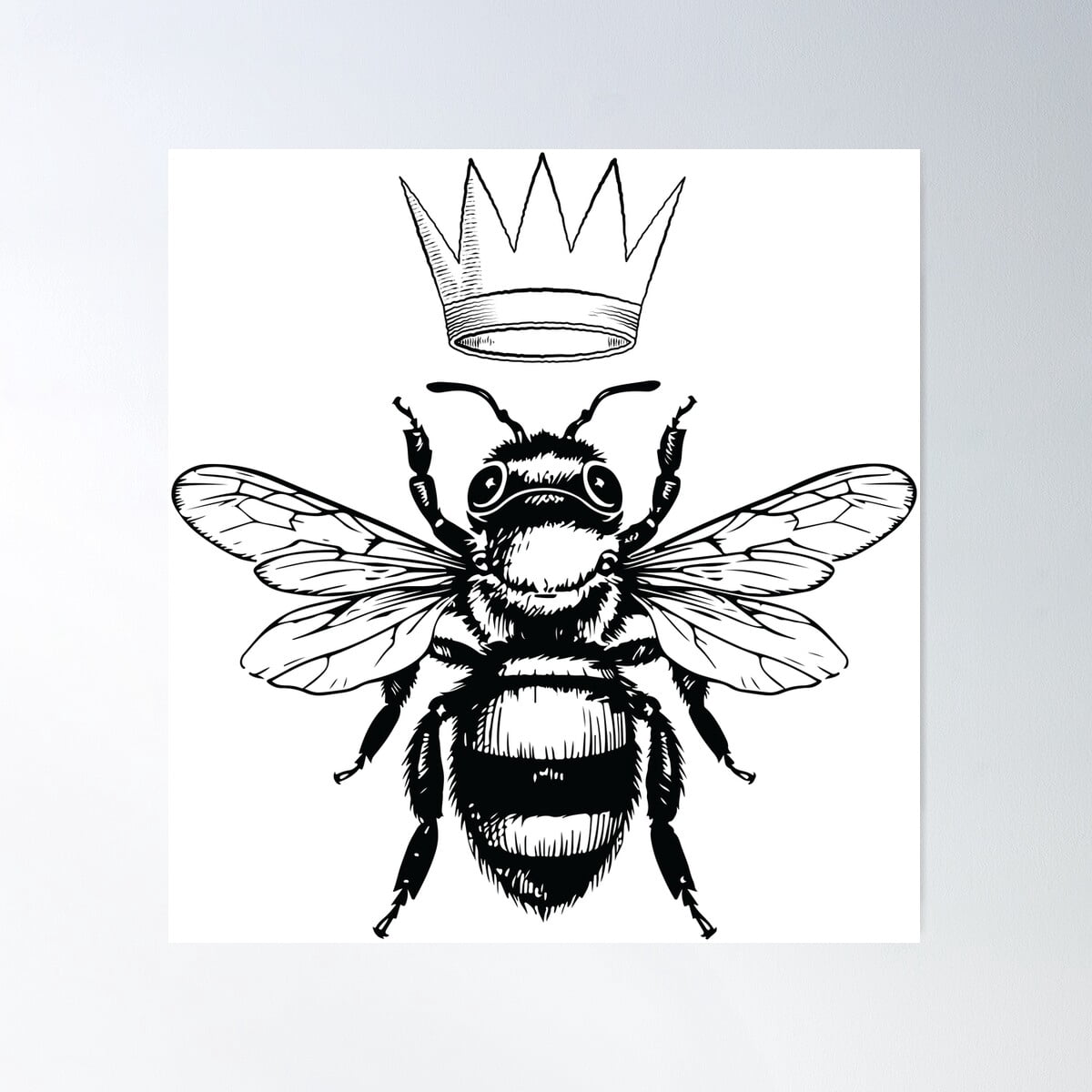 Queen Bee Rule Your Hive Poster Wall Art Modern Wall Decor For Living ...