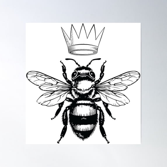 Queen Bee Rule Your Hive Poster Wall Art Modern Wall Decor For Living ...
