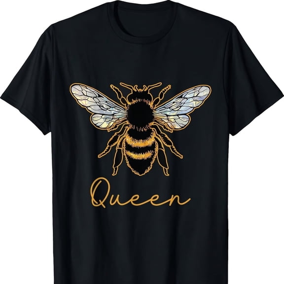 Queen Bee S1Hirt Wo Wife Gioney Bee Queen Crown T-S1Hirt