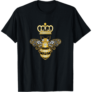 BEE AND CROWN Tシャツ Diamonds Casual Shirt Women | Ladies Rhinestone Shirt | Bee