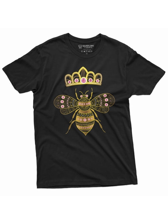 Queen Bee T-shirt Honey B Tee Shirt Bee with Crown Tee shirt popular culture Tee Shirt