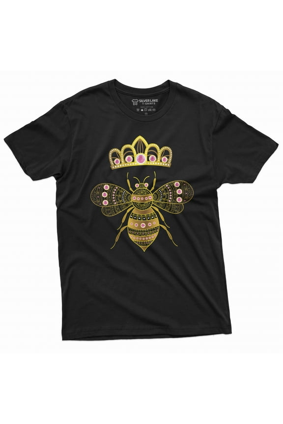 Queen Bee T-shirt Honey B Tee Shirt Bee with Crown Tee shirt popular culture Tee Shirt