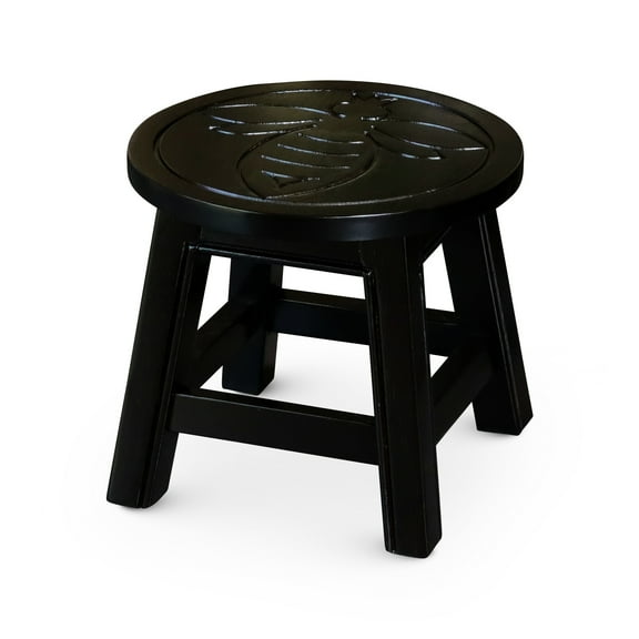 Queen Bee Wooden Step Stool, Finish - Rubberwood For Various Applications Style Rubberwood, Multiple Functions