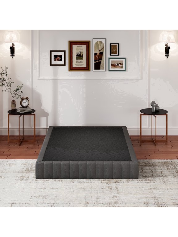 Queen Box Spring, 9 Inch Box Springs Queen Size Basics Bed Base, Mattress Foundation, Black Heavy Duty Metal Structure with Cover,Easy Assembly