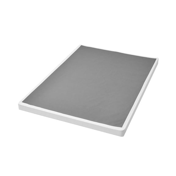 Queen Box Spring, Metal Bed Frame Foundation - 4 Inch Height, 3500lbs Capacity, Washable Cloth Cover, Easy Assembly, Solid Support for Queen Mattress