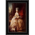 thumbnail image 1 of Queen Charlotte 18x24 Black Ornate Wood Framed Canvas Art by Gainsborough, Thomas, 1 of 2