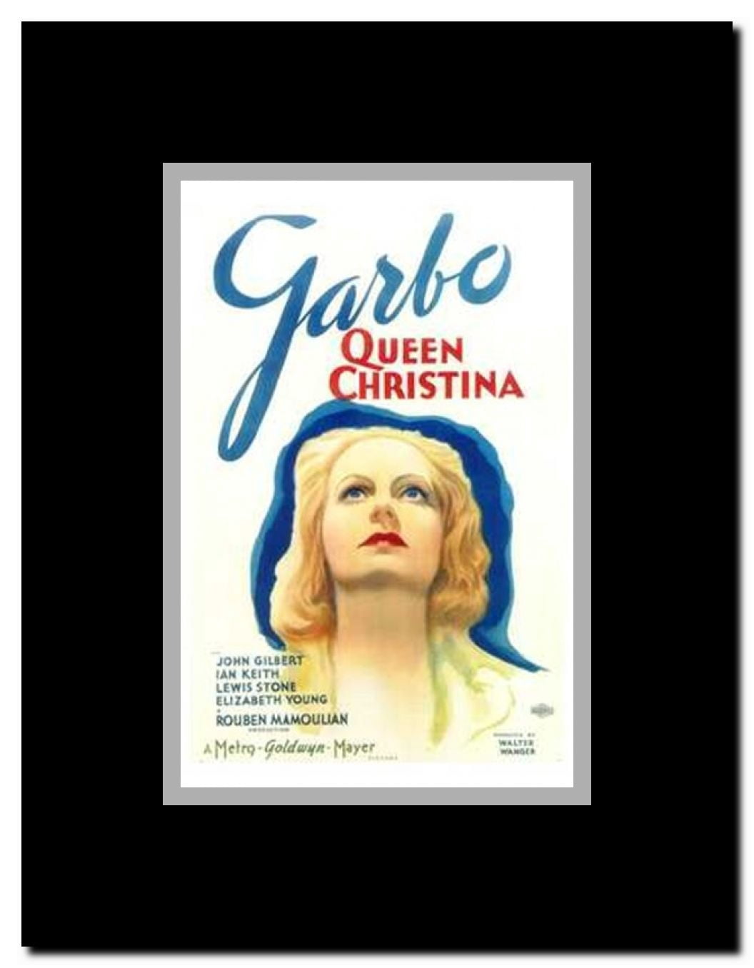 Queen Christina Framed Movie Poster