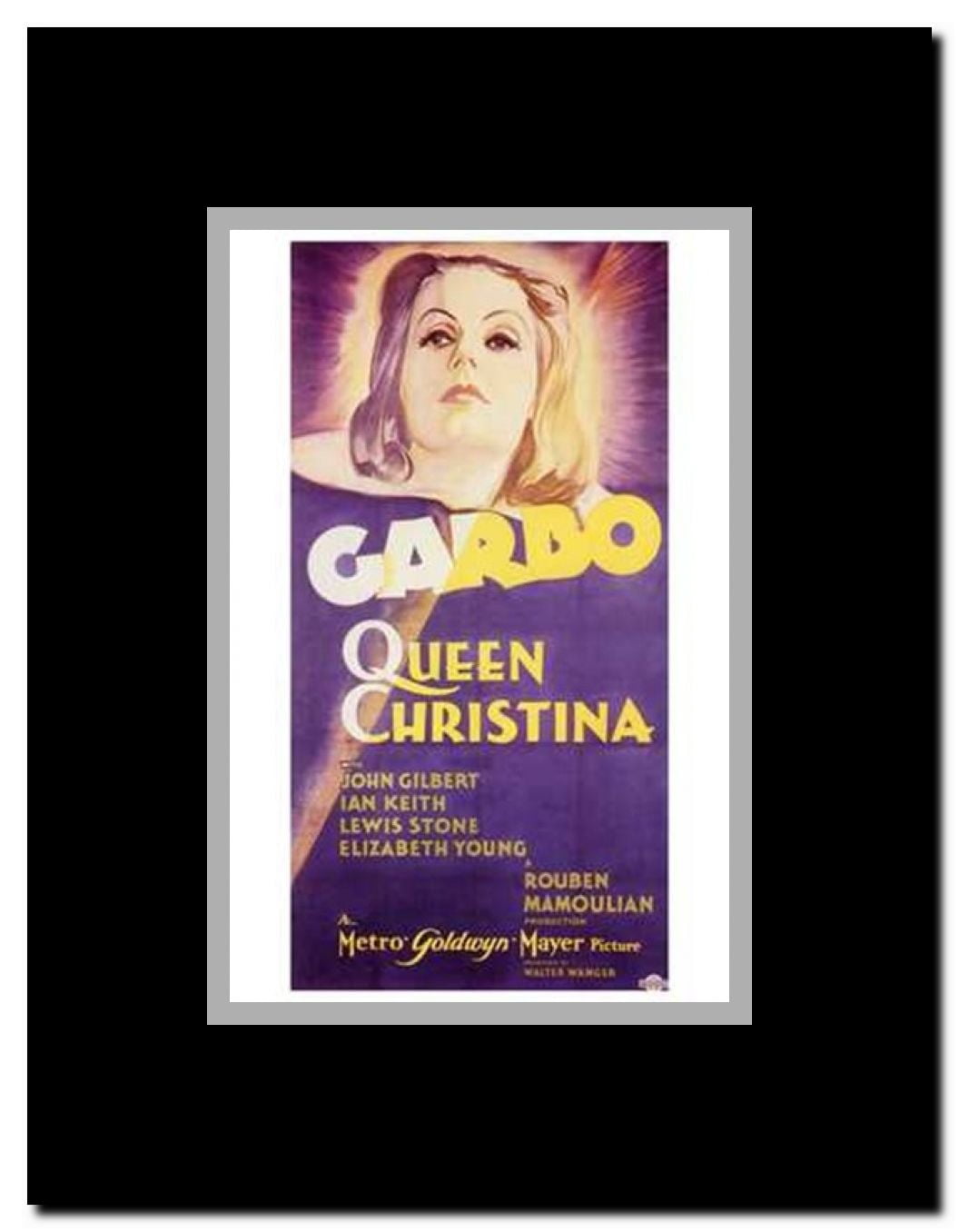 Queen Christina Framed Movie Poster