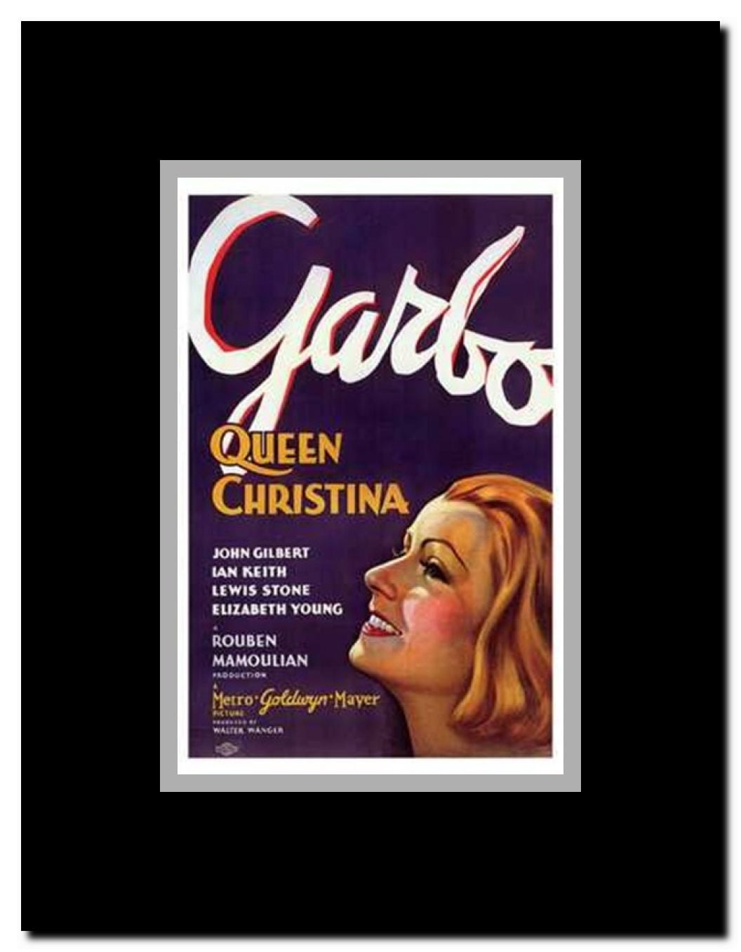 Queen Christina Framed Movie Poster