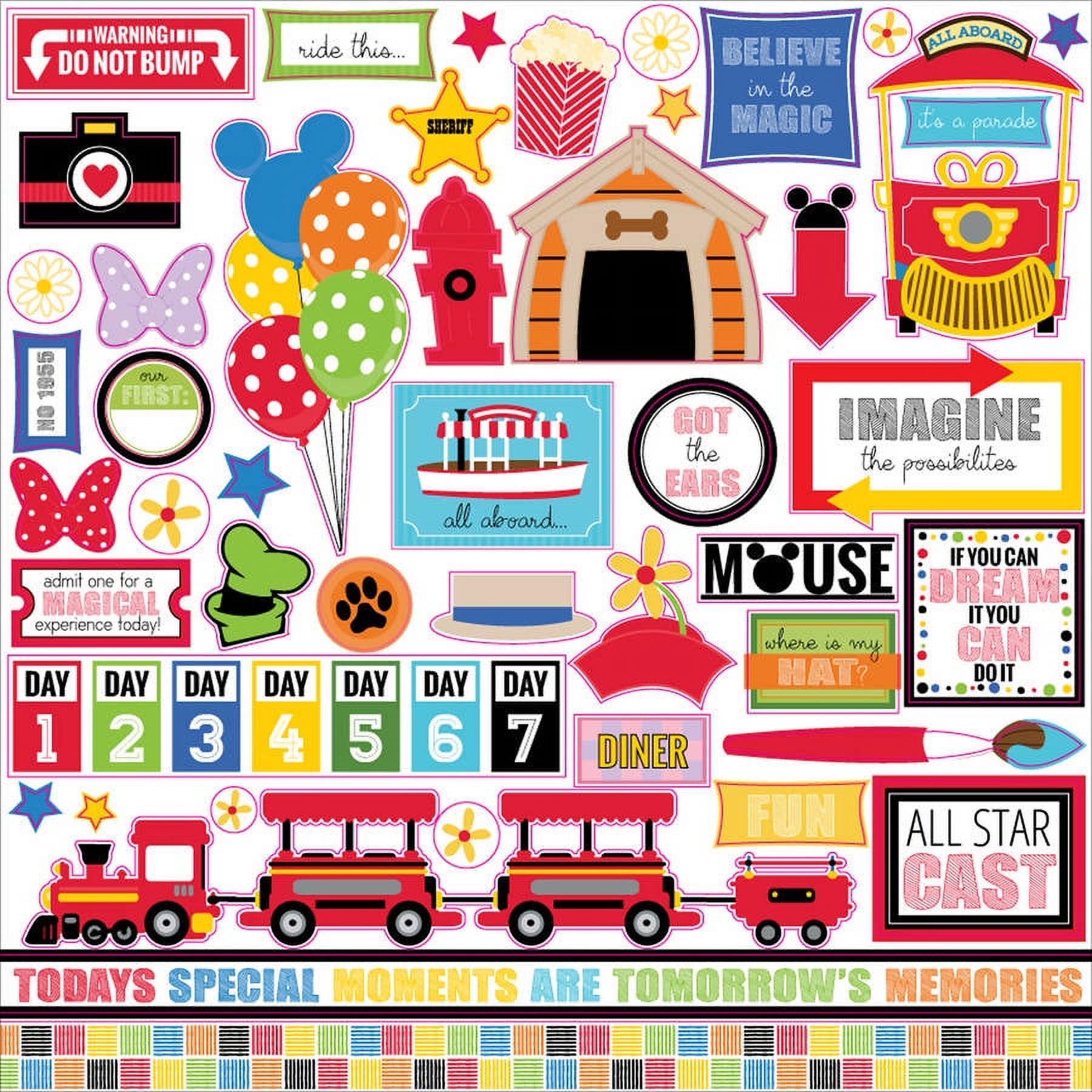 Queen & Co Magic Cardstock Stickers, 12" x 12"