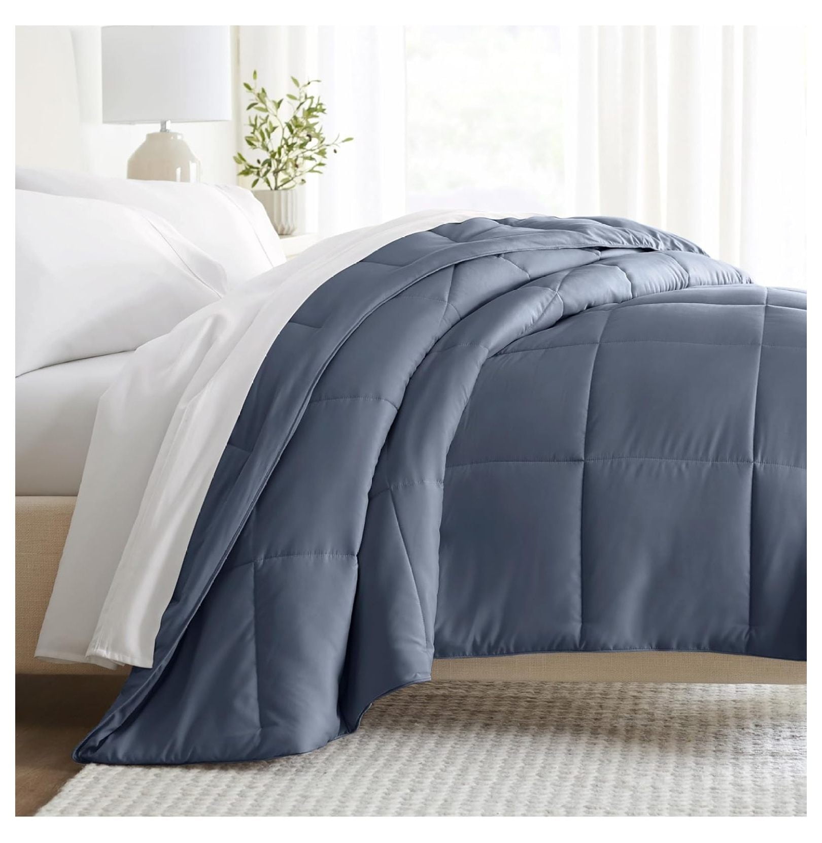 Stone Full Down Alternative Microfiber Reversible Comforter Set