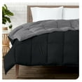thumbnail image 1 of Queen Comforter - Reversible Colors - Goose Down Alternative - Ultra-Soft - Premium 1800 Series - All Season Warmth - Bedding Comforter (Queen, Black/Grey), 1 of 8