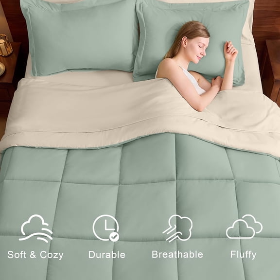 Queen Comforter Set 7 Pieces