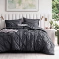 thumbnail image 1 of U by Bedsure Queen Comforter Set Black, Bed in a Bag Queen Size Bedding, 7 Pieces Pinch Pleat All Season Comforter with Sheets, Pillowcases & Shams, 1 of 9