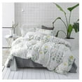 thumbnail image 1 of Queen Comforter Set Botanical Yellow Flowers Green Leaves on White Floral Comforter Sets Cute Botanical Patterns 3 Piece Soft Microfiber Bedding Set-Queen Size, 1 of 2