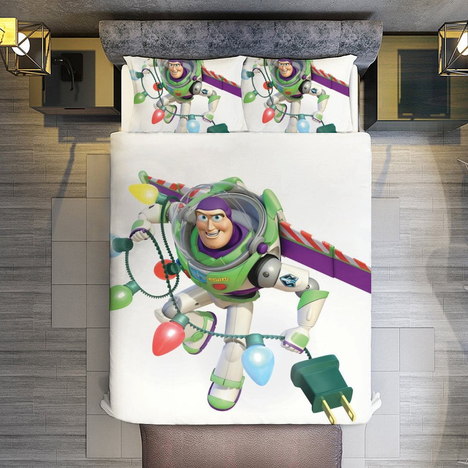 Duvet Cover Queen Size 3 Pieces,Disney PIXAR Toy Story Buzz Lightyear ...