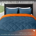 thumbnail image 1 of Queen Comforter Set Farbees Blue/Orange - Queen, 1 of 5