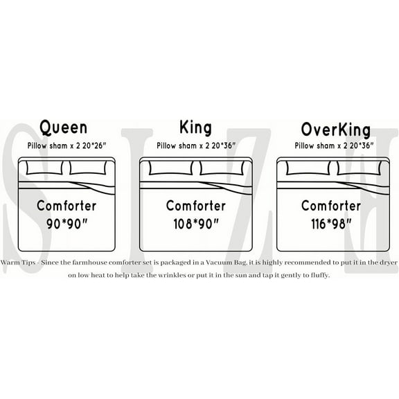 Queen Comforter Set Ruched Ruffle Bedding Shabby Chic White Soft Fluffy 3 Piece