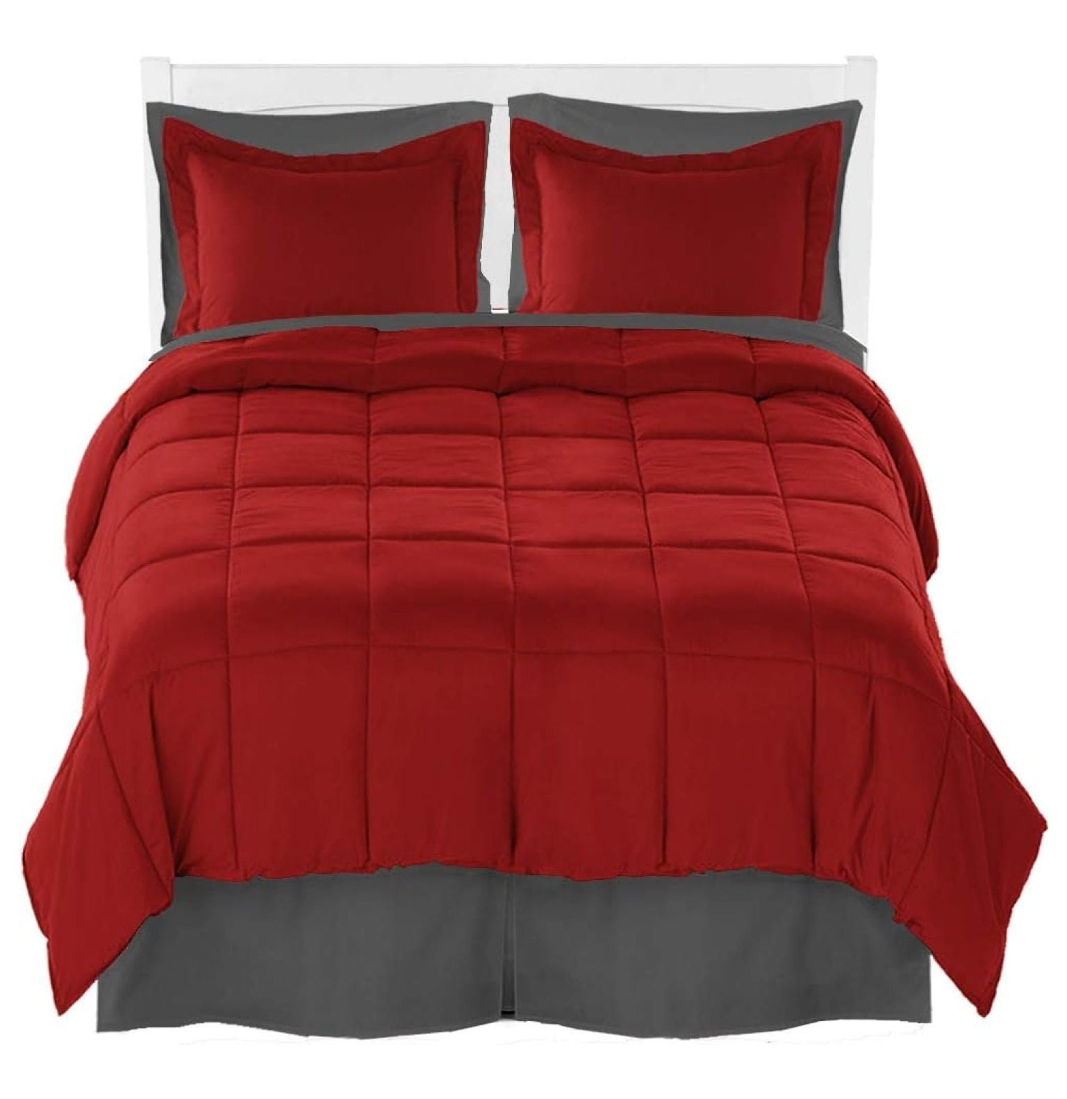 Queen Comforter Set + Sheet Set + Bed Skirt Premium UltraSoft