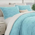 thumbnail image 1 of Queen Comforter Set - Super Soft Sherpa Light Blue Comforter for Queen Size Bed, Luxury Warm Bedding Set for Winter, Fuzzy Bed Set 3 Pieces (1 Comforter, 2 Pillowcases), 1 of 14