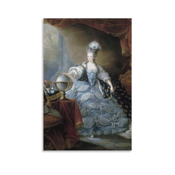 Queen Consort of France Marie Antoinette Retro Poster Canvas Poster Wall Art Picture Prints Hanging Photo Gift Decor Home Posters Artworks 16x24inch(40x60cm)