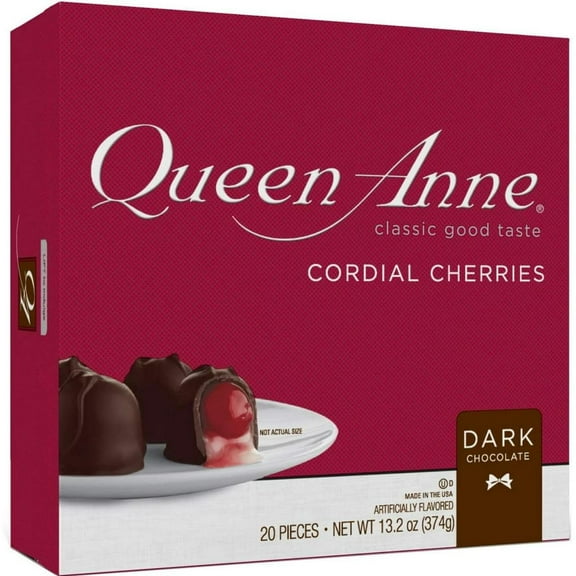 Queen Cordial Cherries, 13.2 Ounces (Dark Chocolate)