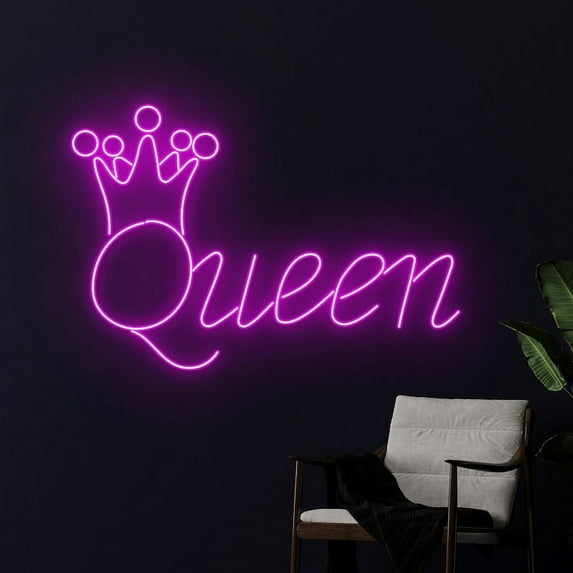 Queen Crown Neon Sign, Crown Queen Led Sign, Queen Crown Led Light, Home Decor