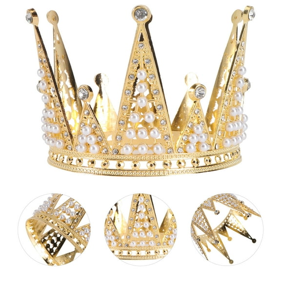 FRCOLOR Wedding Bridal Headdress Bridal Tiara Rhinestone Crown Rhinestone 1Pcs