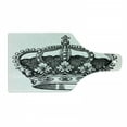 thumbnail image 1 of Queen Cutting Board, Antique Royal Crown Kingdom Emperor Ruler Czar Monarchy Authority, Decorative Tempered Glass Cutting and Serving Board, Wine Bottle Shape, Black and White, by Ambesonne, 1 of 1