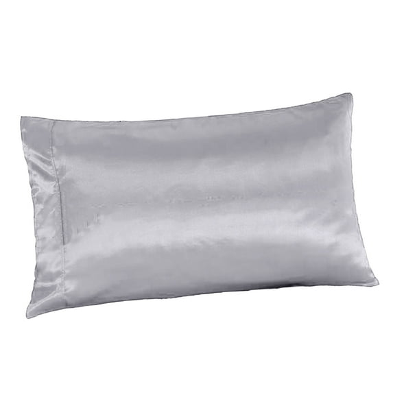 Queen Delicate Skin Satin Synthetic Silk Pillowcase 50x76cm / " Gray