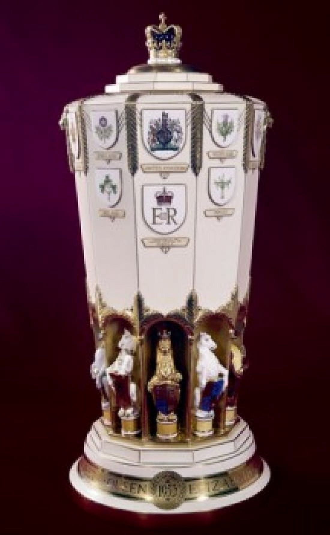 Queen Elizabeth Coronation Vase Antiques-Vases Canvas Art -  (18 x 24)