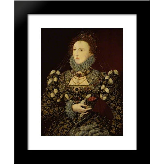 Queen Elizabeth I 20x24 Framed Art Print by Nicholas Hilliard