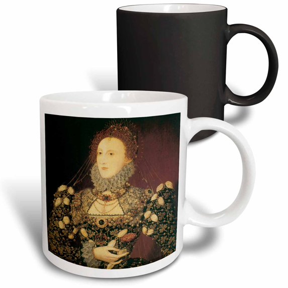 3drose, Queen Elizabeth I by Nicholas Hilliard, 11oz Magic Transforming Mug