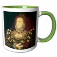 thumbnail image 1 of 3drose, Queen Elizabeth I by Nicholas Hilliard, 11oz Two-tone Green Mug, 1 of 6