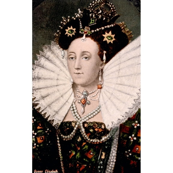 Queen Elizabeth I History Poster Print