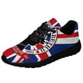 thumbnail image 1 of Queen Elizabeth II Memorial Always In Our Hearts Union Jack Shoes Sneakers Black Size 7, 1 of 7