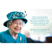 Queen Elizabeth II - Pledge Wall Poster, 22.375" x 34"